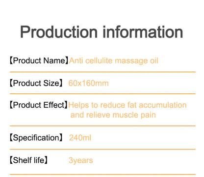 Anti Cellulite Massage Oil